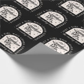 Cowboy Liebhaber Western Dunkle Romantik schwarz Geschenkpapier (Ecke)