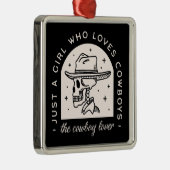 Cowboy Liebhaber Western Dunkle Romantik schwarz Ornament Aus Metall (Rechts)