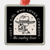 Cowboy Liebhaber Western Dunkle Romantik schwarz Ornament Aus Metall (Vorne)