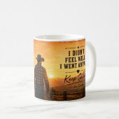 Cowboy-Logik: Durchhalten-Tasse Kaffeetasse (VorderseiteRechts)