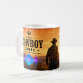 Cowboy-Logik: Durchhalten-Tasse Kaffeetasse (Vorderseite Links)