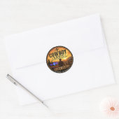 Cowboy-Logik: Weiter Machen Rund Sticker (Umschlag)