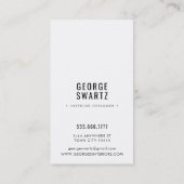 COWBOY-Logo für moderne Einzelsterne Visitenkarte (Rückseite)