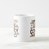 Cowboy-(lustiges) Geschenk Kaffeetasse (Mittel)