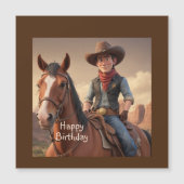 Cowboy Magnetkarte (Vorderseite)
