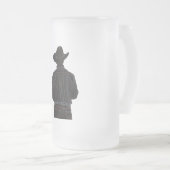 Cowboy Mattglas Bierglas (VorderseiteRechts)