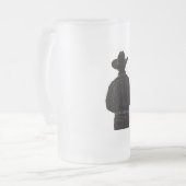 Cowboy Mattglas Bierglas (Vorderseite Links)