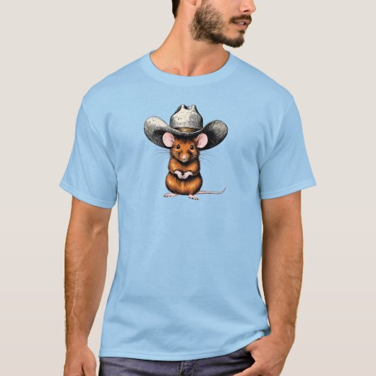 Cowboy Maus, Country Mouse T-Shirt (Vorderseite)