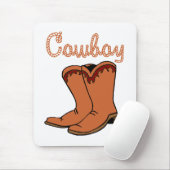 Cowboy-Mausunterlage Mousepad (Mit Mouse)