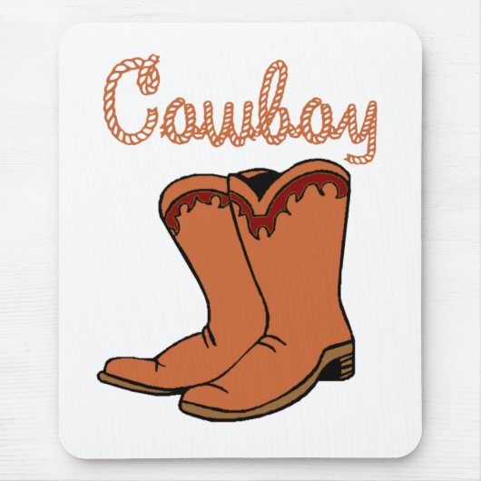 Cowboy-Mausunterlage Mousepad (Vorne)