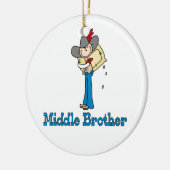 Cowboy Middle Brother Keramikornament (Links)