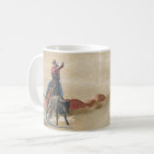 Cowboy mit Lasso auf dem Pferd Kaffeetasse (Vorderseite Links)