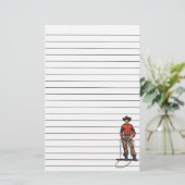 Cowboy mit Lasso Briefpapier (Stehend Vorderseite)