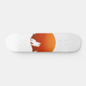 Cowboy mit Pferd Wilder West Sonnenuntergang Lands Skateboard (Horizontal)