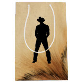 Cowboy Mittlere Geschenktüte (Vorderseite)