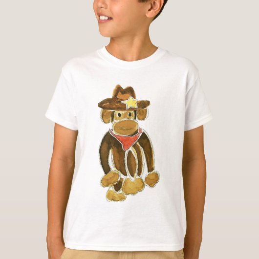 Cowboy Monkey T-Shirt (Vorderseite)
