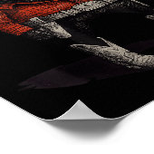 Cowboy Mops Dog Funny Western Outfit Red Mops Cowb Poster (Ecke)