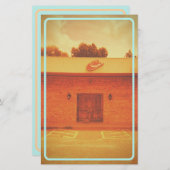 Cowboy Motel Vintag Stationery Briefpapier (Vorne/Hinten)