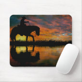 Cowboy Mouse Pad Mousepad (Mit Mouse)