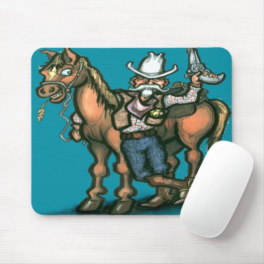 Cowboy Mousepad (Mit Mouse)