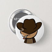 Cowboy-Nahaufnahme Button (Vorne & Hinten)