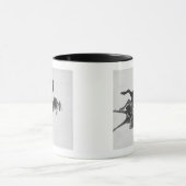 Cowboy Ned Coy Riding Bucking Bronco Tasse (Zentrum)