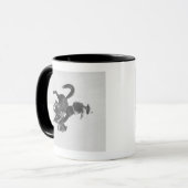 Cowboy Ned Coy Riding Bucking Bronco Tasse (Vorderseite Links)