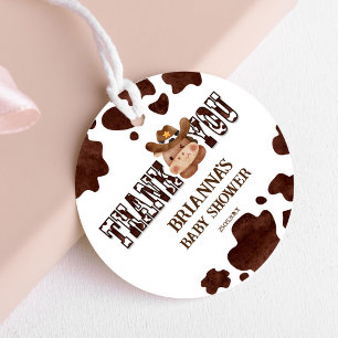 Cowboy niedliches Kinderpferd Western Babydusche Geschenkanhänger