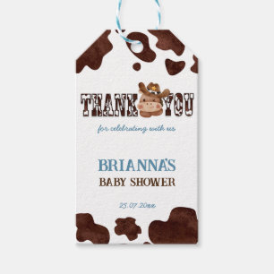 Cowboy niedliches Pferd Western Babydusche Gefalle Geschenkanhänger
