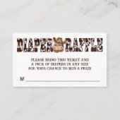 Cowboy niedliches Pferd Western Windelpreisraffine Begleitkarte (Vorderseite)