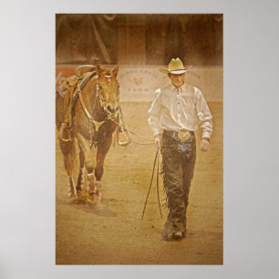 Cowboy nimmt mich als Kunstdrucker ab Poster