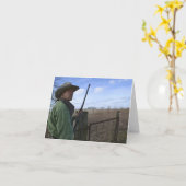 Cowboy Notecard Karte (Gelbe Blume)