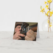 Cowboy Notecard Karte (Gelbe Blume)