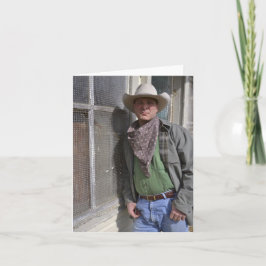 Cowboy Notecard Karte
