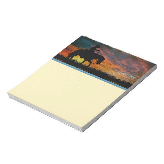 Cowboy Notepad Notizblock (Rotiert)