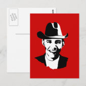Cowboy Obama Postkarte (Vorne/Hinten)