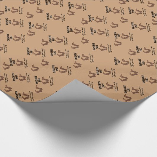 Cowboy oder Cowgirl Boots Line tanzen Ihre Farbe Geschenkpapier (Ecke)