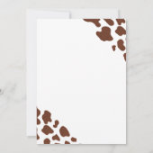 Cowboy oder Cowgirl Western Gender Reveal Einladung (Rückseite)