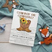 Cowboy oder Cowgirl Western Gender Reveal Einladung