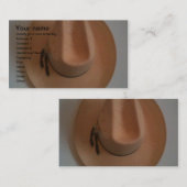 Cowboy- oder Cowgirlhut Visitenkarte (Vorne/Hinten)