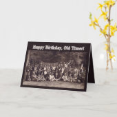 Cowboy Old Timers glücklich zum Geburtstag Karte (Gelbe Blume)