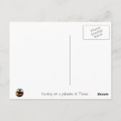 Cowboy on a palomino horse postkarte (Rückseite)