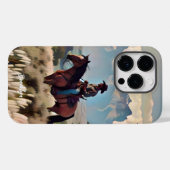 Cowboy on Bay Horse Case-Mate iPhone Hülle (Rückseite (Horizontal))
