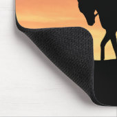 Cowboy on Horseback at Sunset Mousepad (Ecke)