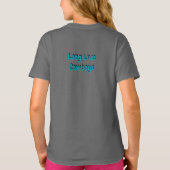 Cowboy on Horseback Silhouette - Turquoise T-Shirt (Rückseite)