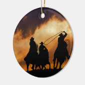 Cowboy-Ornament Keramik Ornament (Links)