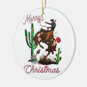Cowboy-Ornament Keramik Ornament (Links)