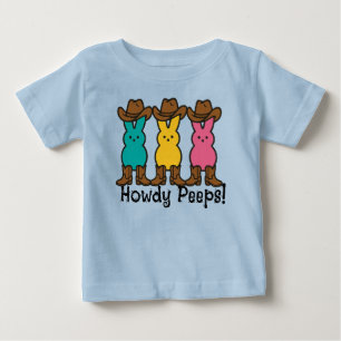 Cowboy Oster Peeps Baby T-shirt