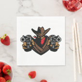 Cowboy Outlaw Napkins Serviette (Beispiel)