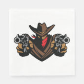 Cowboy Outlaw Napkins Serviette (Vorderseite)